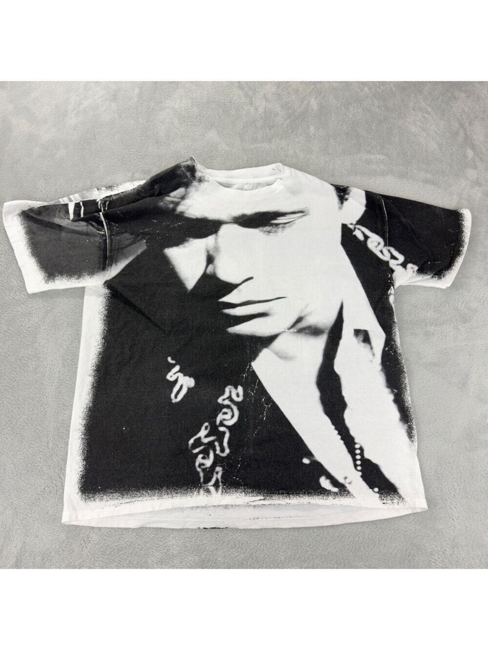 VTG John Cougar Mellencamp Men Sz XL AOP Whenever We Wanted Tour Single Stitch